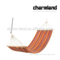 Polyester cotton yarn-dyed fabric outdoor Hammock with spreader bars